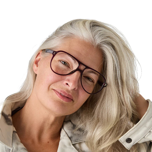 SERGIE TRANSP BORDEAUX READING GLASSES