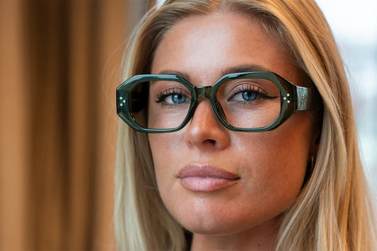 AZZURRA TRANSPARENT FORESTGREEN READING GLASSES